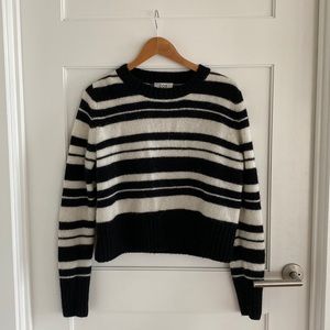 COS B/W STRIPED ALPACA SWEATHER